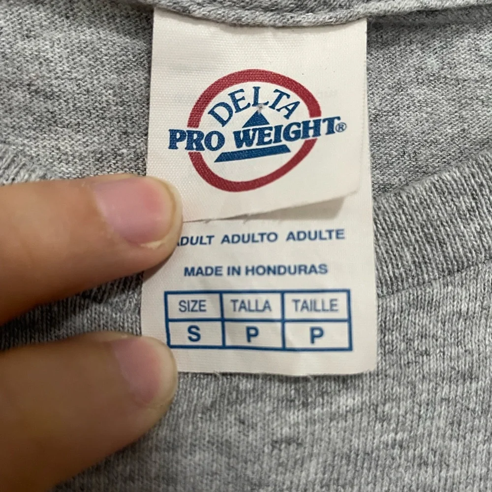 Delta Pro Weight Heather Gray Tee Size S Short sleeve comfortable |casual Summer